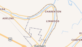Charenton, Louisiana map