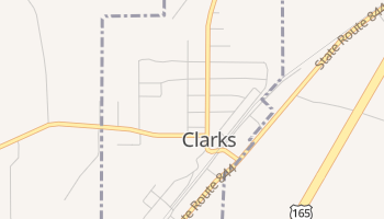 Clarks, Louisiana map