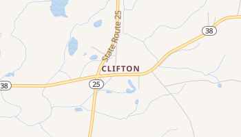 Clifton, Louisiana map