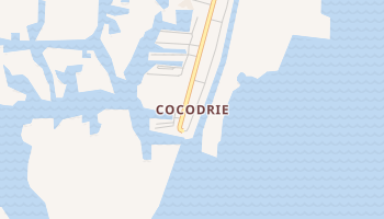 Cocodrie, Louisiana map