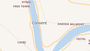 Convent, Louisiana map