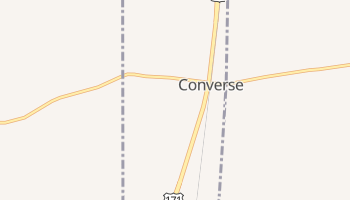 Converse, Louisiana map