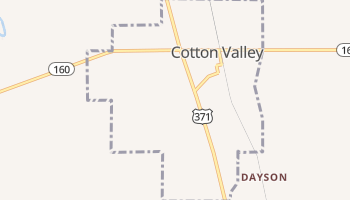 Cotton Valley, Louisiana map