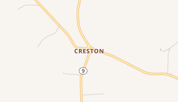 Creston, Louisiana map