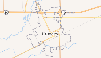 Crowley, Louisiana map