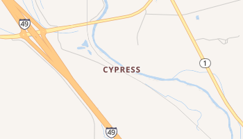 Cypress, Louisiana map