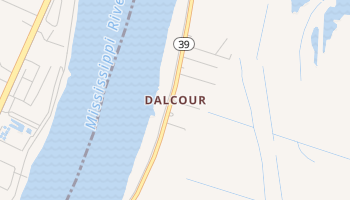 Dalcour, Louisiana map