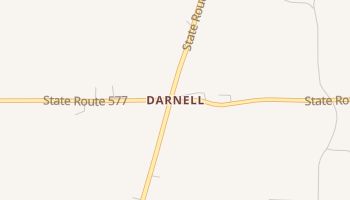 Darnell, Louisiana map