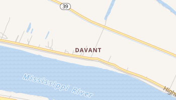 Davant, Louisiana map