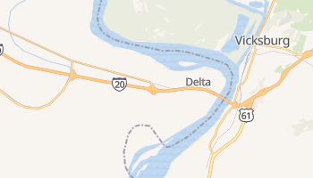 Delta, Louisiana map
