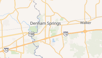 Denham Springs, Louisiana map