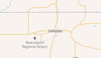 DeRidder, Louisiana map