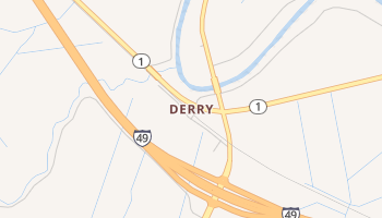 Derry, Louisiana map
