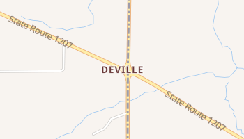 Deville, Louisiana map