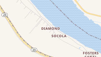 Diamond, Louisiana map