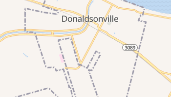 Donaldsonville, Louisiana map