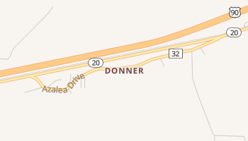Donner, Louisiana map