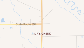 Dry Creek, Louisiana map