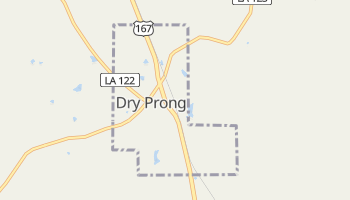 Dry Prong, Louisiana map