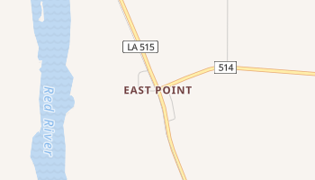 East Point, Louisiana map