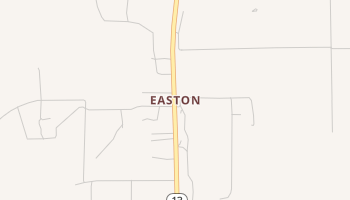 Easton, Louisiana map