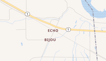 Echo, Louisiana map