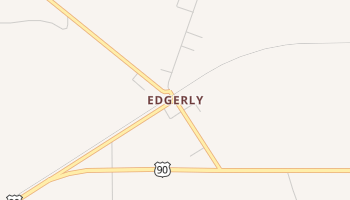 Edgerly, Louisiana map