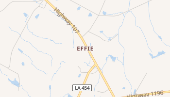 Effie, Louisiana map