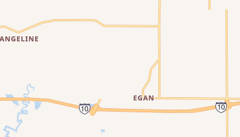 Egan, Louisiana map