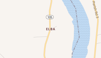 Elba, Louisiana map