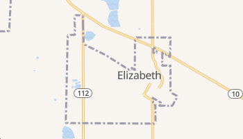 Elizabeth, Louisiana map
