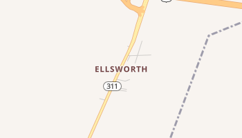 Ellsworth, Louisiana map