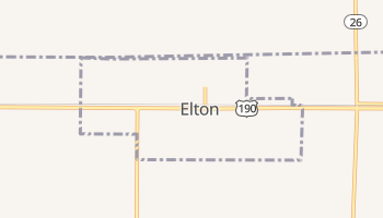 Elton, Louisiana map