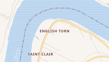 English Turn, Louisiana map