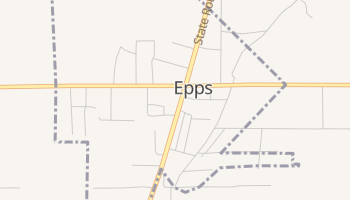 Epps, Louisiana map