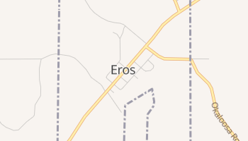 Eros, Louisiana map