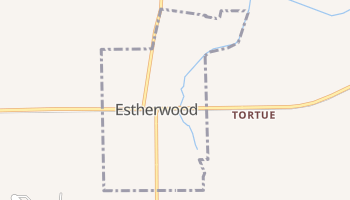 Estherwood, Louisiana map