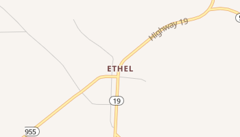 Ethel, Louisiana map