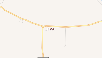 Eva, Louisiana map