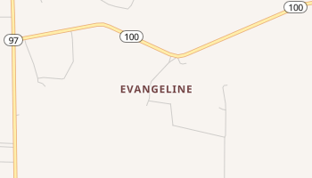 Evangeline, Louisiana map