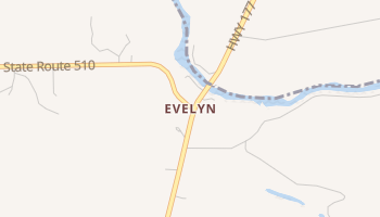 Evelyn, Louisiana map