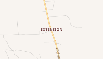 Extension, Louisiana map