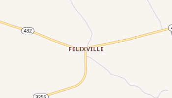 Felixville, Louisiana map
