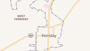 Ferriday, Louisiana map