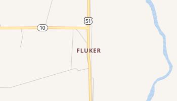 Fluker, Louisiana map