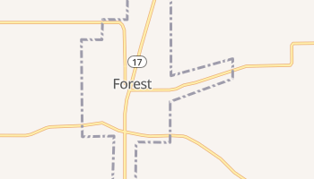 Forest, Louisiana map