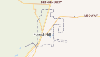 Forest Hill, Louisiana map