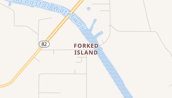 Forked Island, Louisiana map
