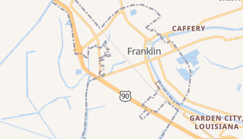 Franklin, Louisiana map