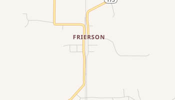 Frierson, Louisiana map